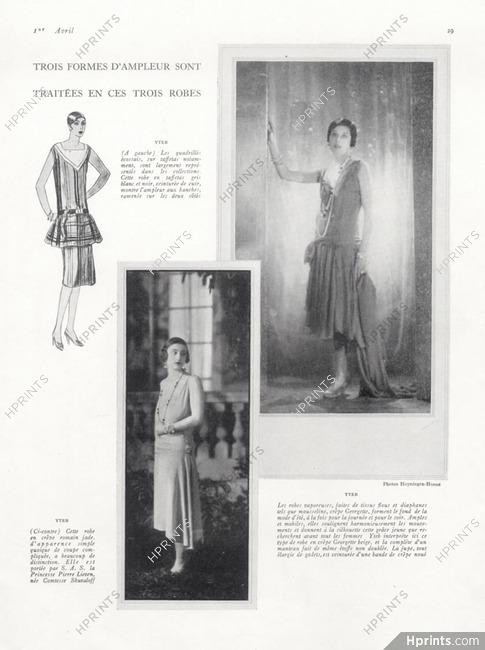 Yteb (Couture) 1926 Princesse Pierre Lieven, née Comtesse Shuvaloff, Photo George Hoyningen-Huene