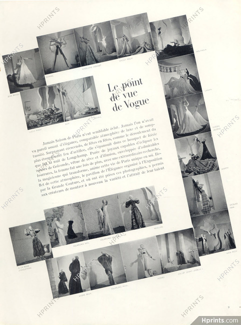 Pavillon de l'Elégance Exposition Universelle Paris 1937 Chanel, Hermès, Weil, Jeanne Lanvin, Callot Soeurs, Molyneux...