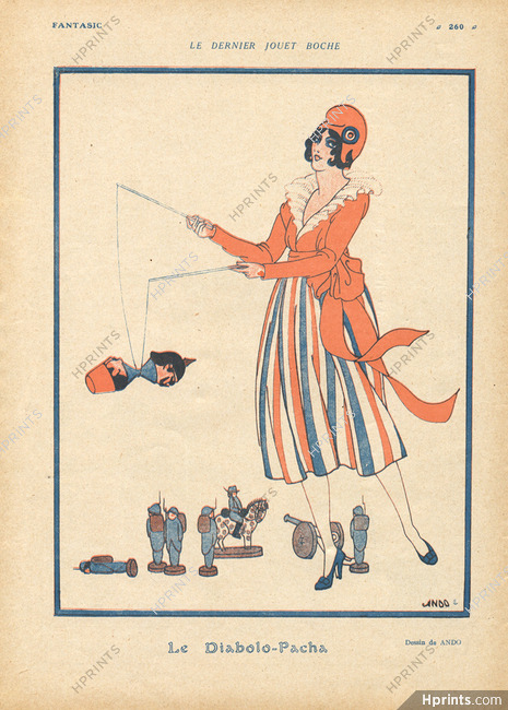 Ando 1917 Diabolo-Pacha, Marianne, Toys