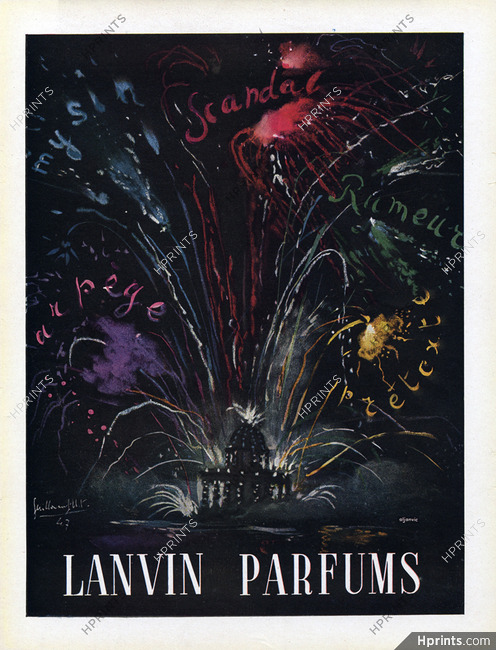 Lanvin (Perfumes) 1947 Guillaume Gillet, Fireworks