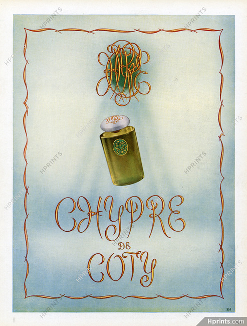 Coty (Perfumes) 1949 Chypre