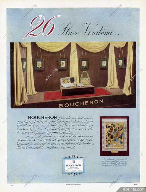 Boucheron (Jewels) 1946 Shop Window of Tita Terisse Birds Mirror