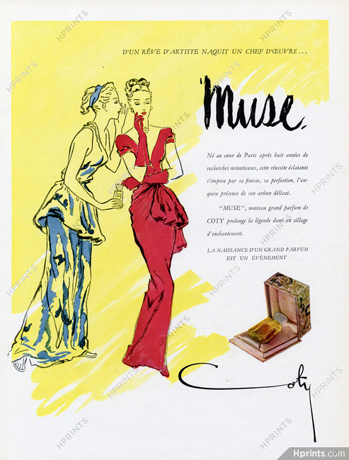 Coty (Perfumes) 1946 Muse