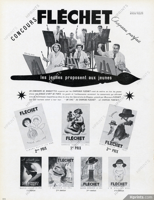 Fléchet 1949 Concours d'affiches, Poster Art Competition