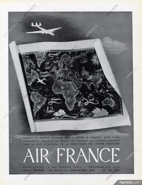 Air France 1947 Partout dans le monde...