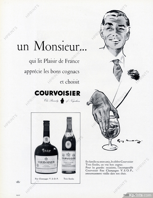 Courvoisier (Brandy, Cognac) 1954 VSOP, G. Demachy