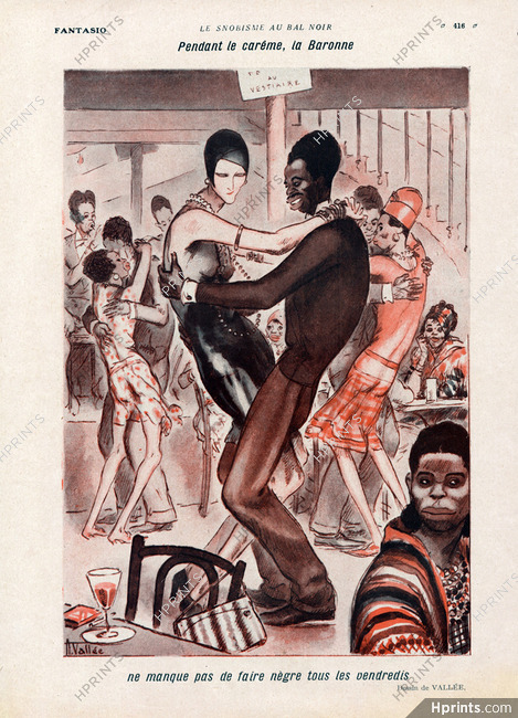 Armand Vallée 1929 Snobisme au bal Noir... Black Dancer