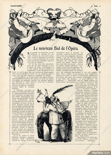 Le Nouveau Bal de l'Opéra, 1913 - Armand Vallée, Text by Montozon