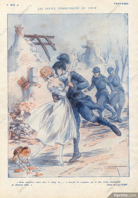 Les Petits Communiqués du Coeur, 1915 - Louis Icart World War I