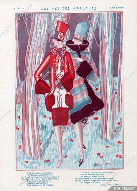 Yvon Vidal 1926 New Fashion Winter Coats Hats Roaring Twenties
