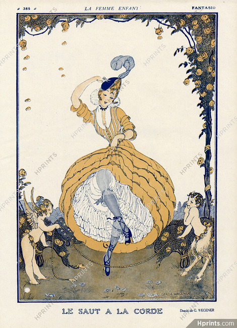 Gerda Wegener 1915 Woman-Child, The Skipping, Dancer