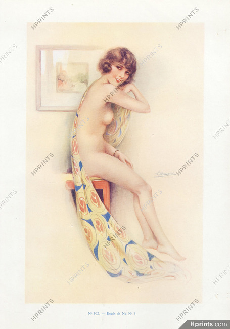 Suzanne Meunier 1930 Etude de Nu N°3, Nude
