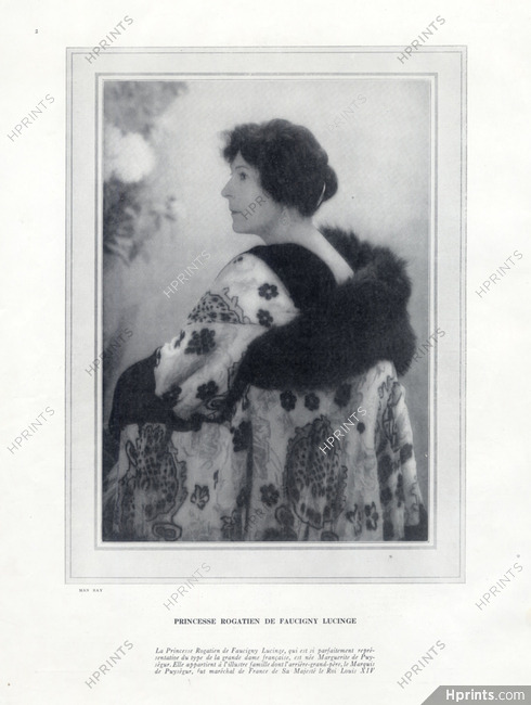 Man Ray 1925 Princesse Rogatien de Faucigny Lucinge
