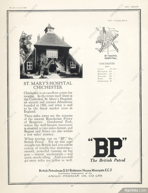 BP (Motor Oil) 1926 St. Mary's Hospital Chichester