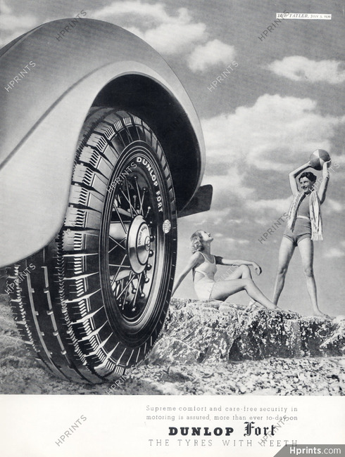 Dunlop (Tyres) 1939 bathing beauty