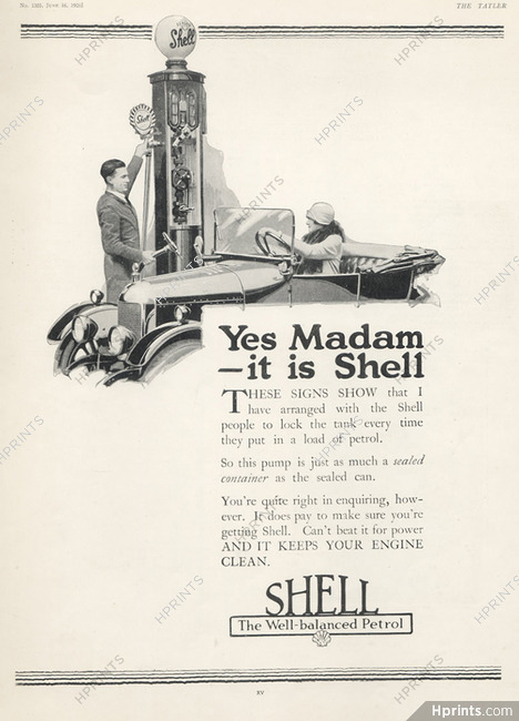 Shell (Motor Oil) 1926