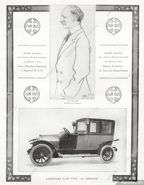Lorraine (Cars) 1913 M. Nicaise (Portrait)