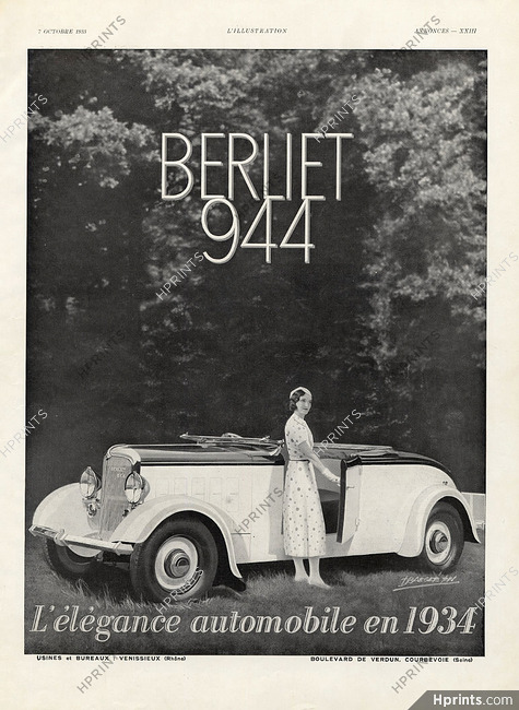 Berliet 1933 Convertible 944