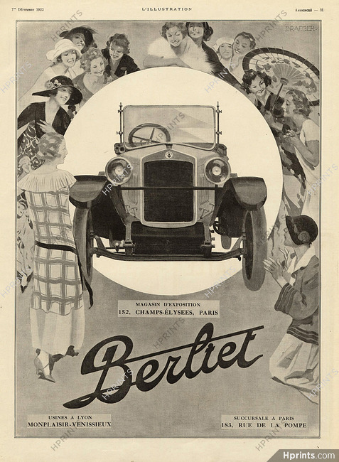 Berliet 1923 Convertible, Elegant Parisienne