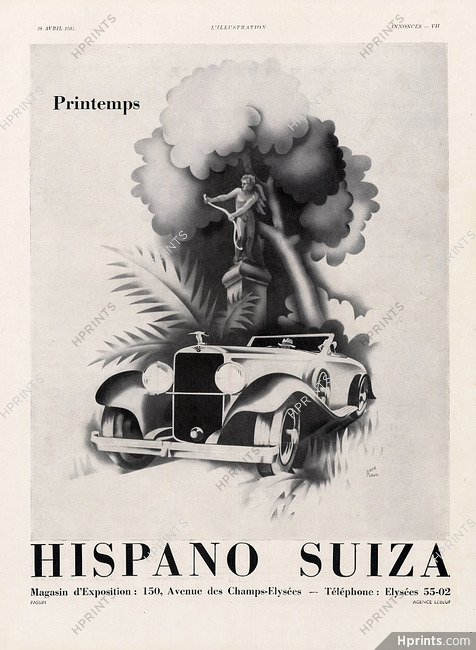 Hispano Suiza 1934 Printemps, René Ravo