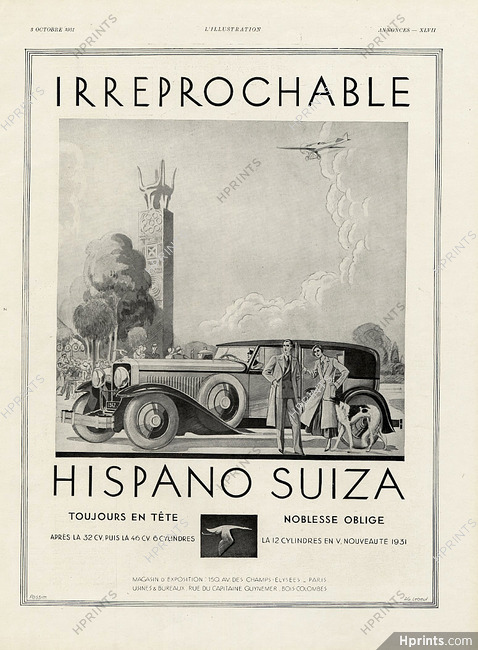 Hispano Suiza 1931 Irreprochable