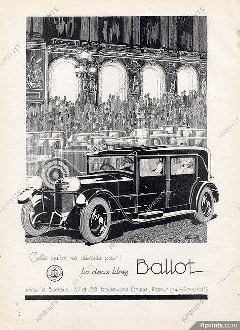 Ballot 1925 Frock, Opéra