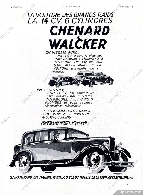 Chenard & Walcker 1931