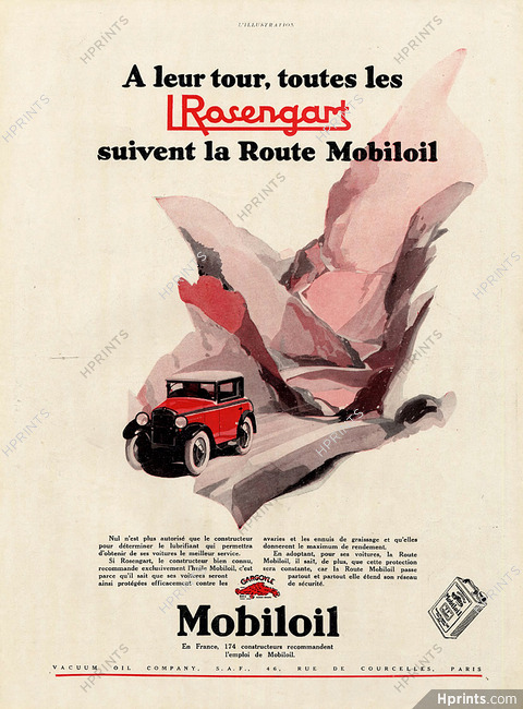 Mobiloil 1929 Rosengart