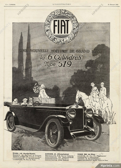 Fiat 1924 Convertible