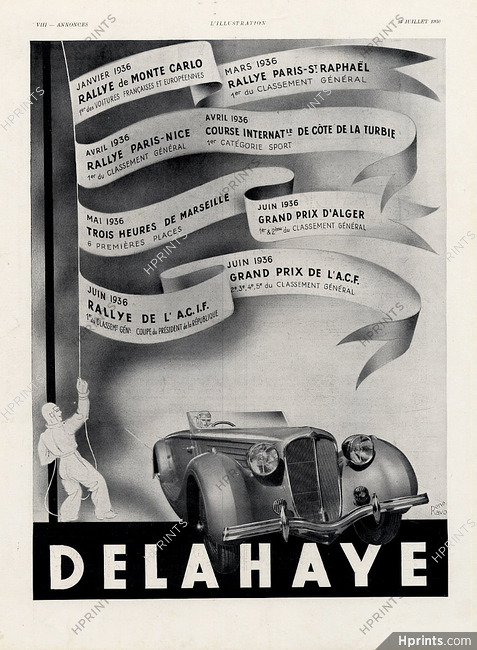 Delahaye 1936 Rallye, Grand Prix, René Ravo