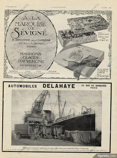 Delahaye & Marquise de Sévigné 1913