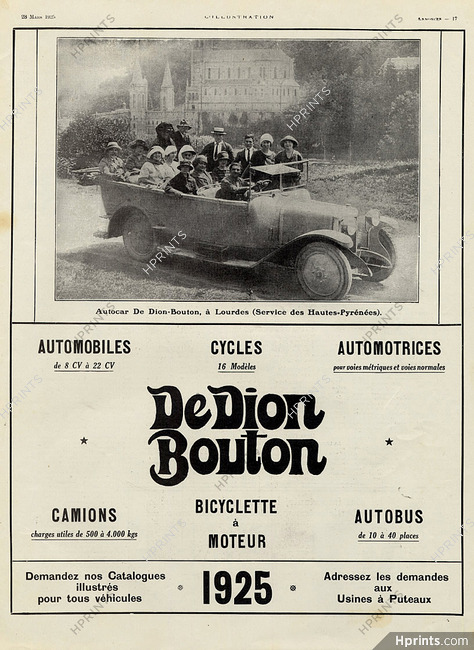 De Dion-Bouton 1925 Lourdes