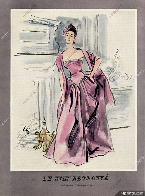 Molyneux 1939 Le XVIIIe retrouvé, Evening Gown, Eric
