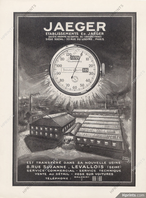 Jaeger 1924 Factory Levallois, Pierre Collet