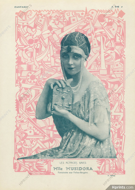 Musidora 1914 Chorus Girl Folies Bergère Portrait
