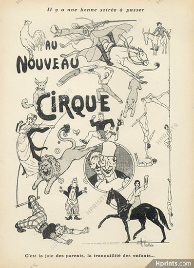Armand Vallée 1913 New Circus, Clown