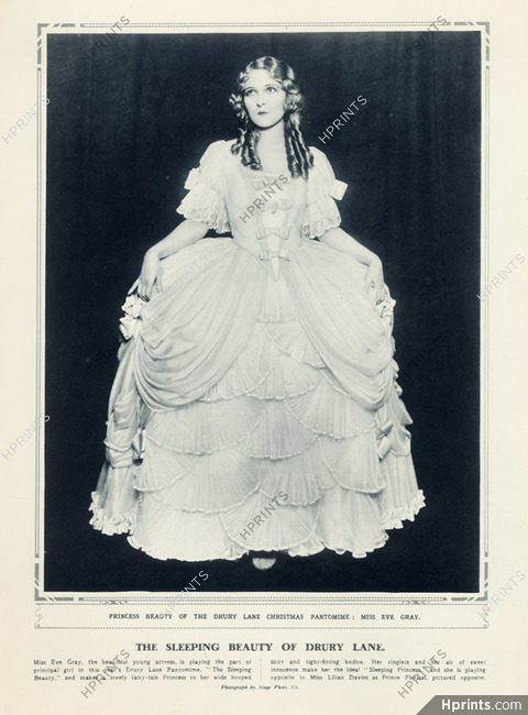 Eve Gray 1930 "Sleeping Beauty" Theatre Costume