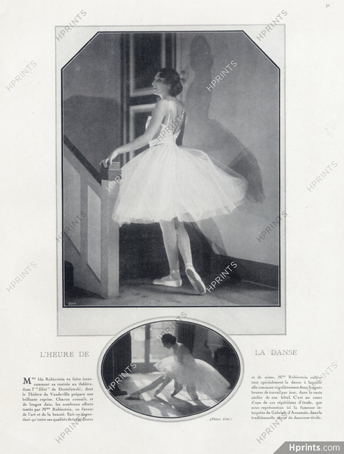 Ida Rubinstein 1927 "L'heure de la danse" Lead Dancer