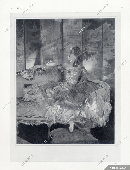 Cécile Sorel 1925 Theatre Costume Crinoline, Jeanne Lanvin