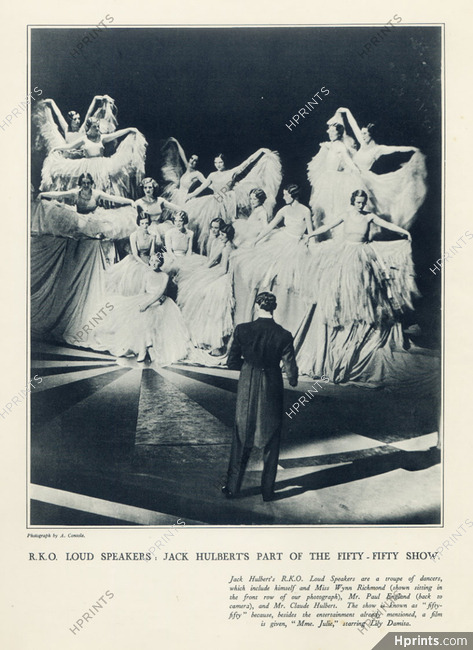 Jack Hulberts Fifty-Fifty Show 1931 Lily Damita, Claude Hulbert, Paul England, Photograph by A. Console