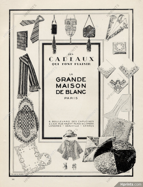 La Grande Maison de Blanc (Department Store) 1923