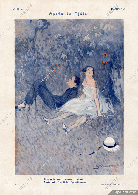 André Pécoud 1926 Lovers... Après la "Joie"