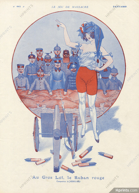 Le Jeu de Massacre, 1915 - Chéri Hérouard Killing Game, Marianne