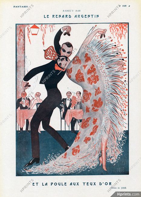Le Renard Argentin, 1925 - José Babel's Bar, Flamenco Dancers