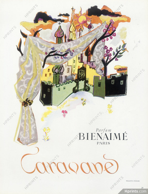 Bienaimé (Perfumes) 1947 Caravane Russian