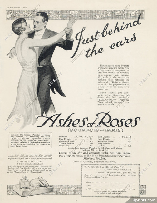Bourjois (Perfumes) 1925 Ashes of Roses