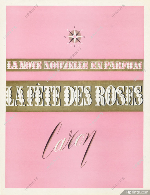 Caron (Perfumes) 1949 La Fête Des Roses