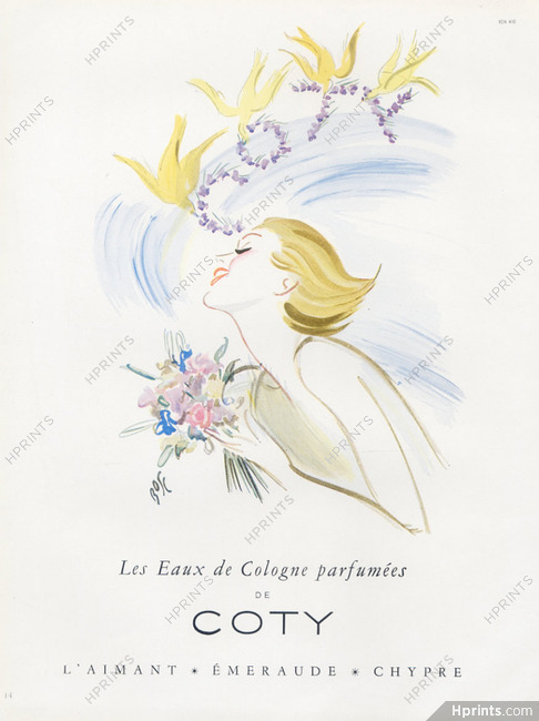 Coty (Perfumes) 1950 Fernando Bosc