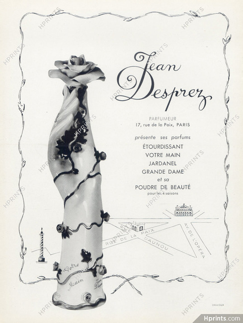 Jean Desprez (Perfumes) 1946 Votre Main, Rue de la Paix
