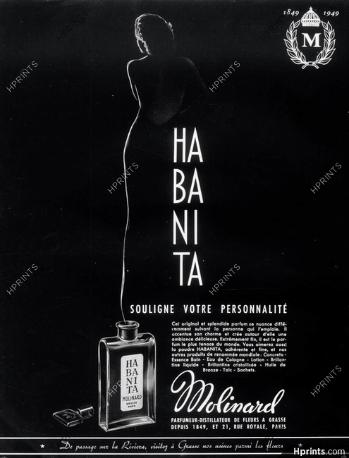 Molinard (Perfumes) 1950 Habanita